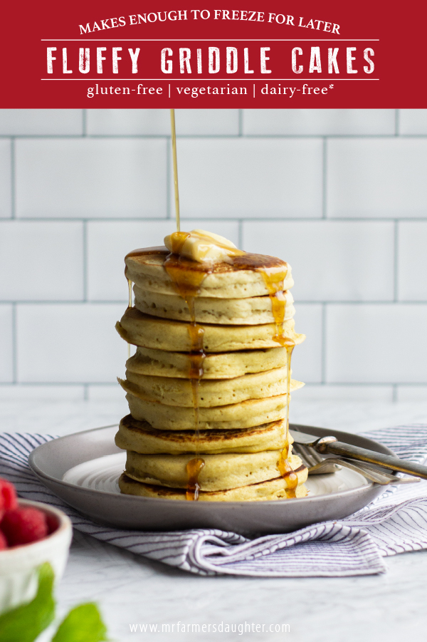 Griddle Cakes Recipe {Light, Fluffy Pancakes}